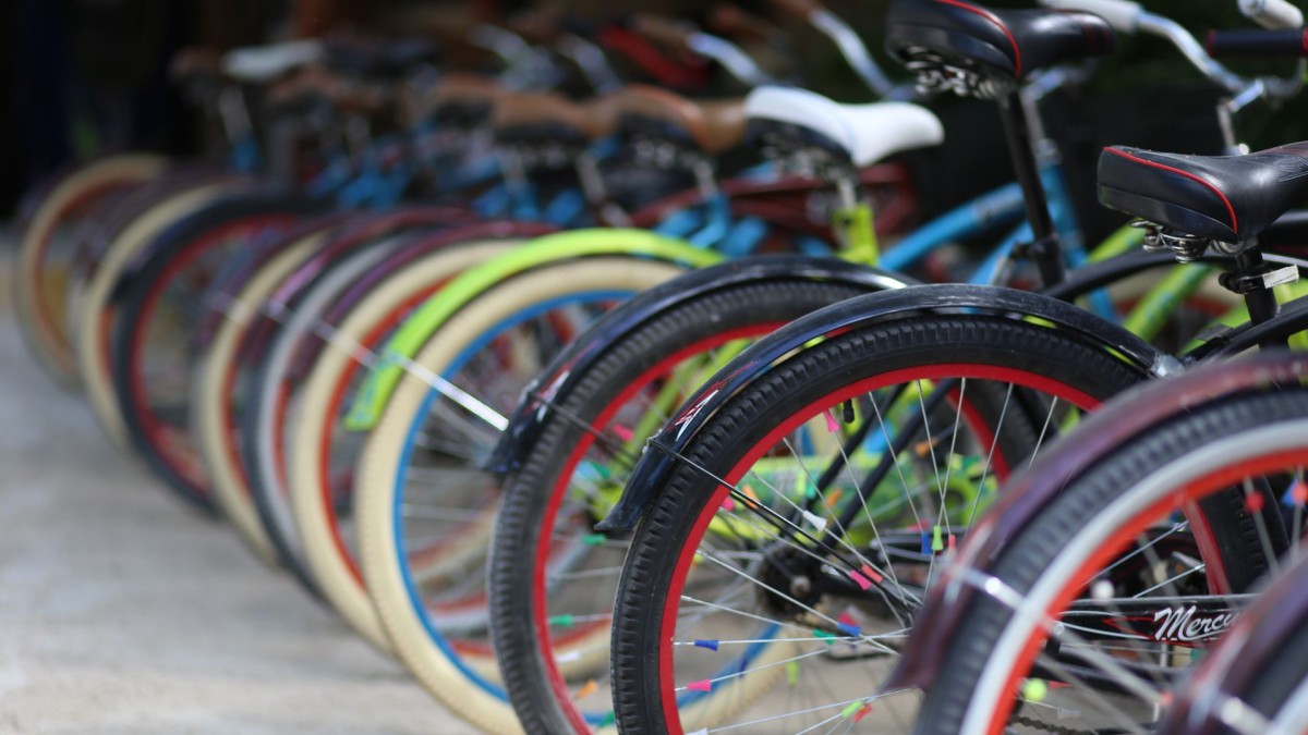 row of bikes